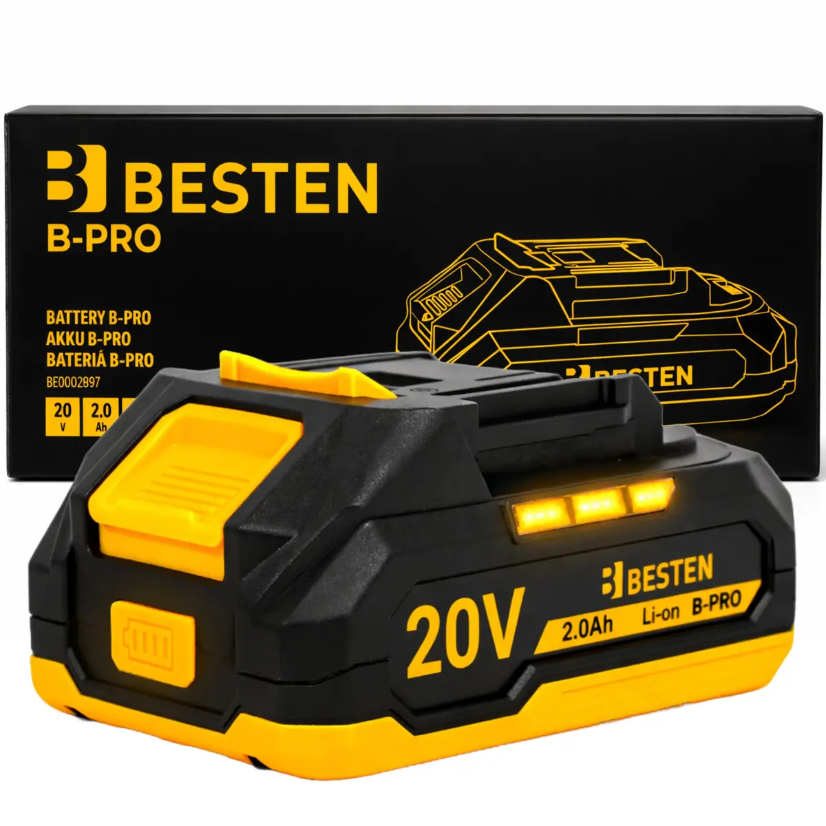 Akumulator BESTEN B-PRO 20V 2000 mAh